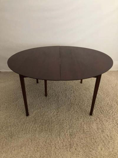 Charles Webb Large Round Charles Webb Midcentury Extension Dining Table