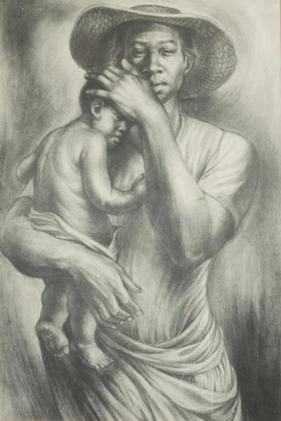 Charles Wilbert White Charles White Lithograph The Mother