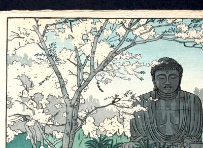 Charles William Bartlett Japanese Woodblock Print Kamakura by Charles William Bartlett
