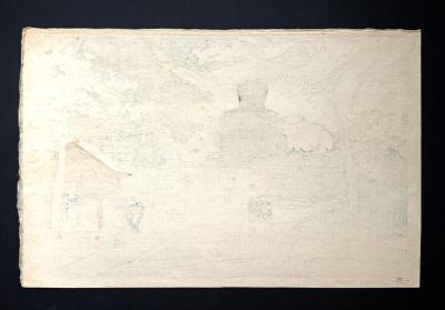 Charles William Bartlett Japanese Woodblock Print Kamakura by Charles William Bartlett