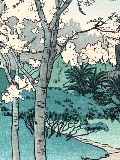 Charles William Bartlett Japanese Woodblock Print Kamakura by Charles William Bartlett