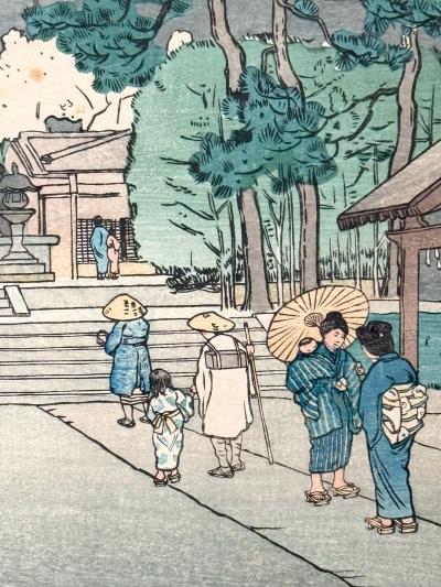 Charles William Bartlett Japanese Woodblock Print Kamakura by Charles William Bartlett