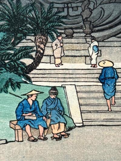 Charles William Bartlett Japanese Woodblock Print Kamakura by Charles William Bartlett