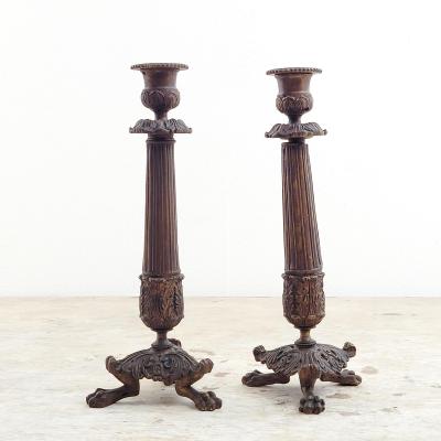 Charles X Candlesticks A Pair
