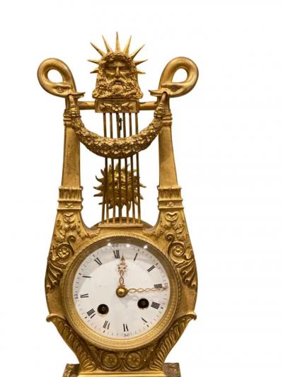 Charles X Cut Glass and Ormolu Mantle Clock