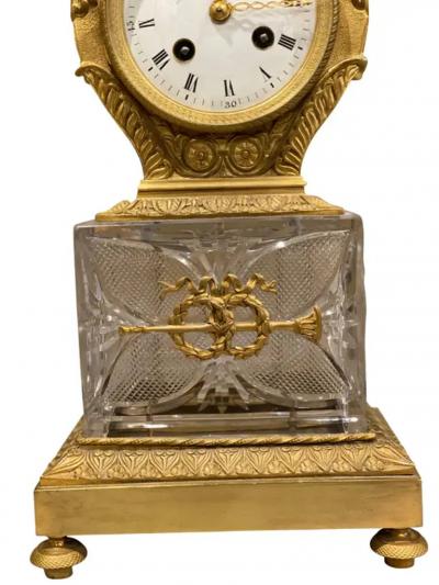 Charles X Cut Glass and Ormolu Mantle Clock