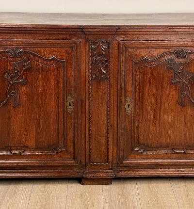 Charles X Elm Buffet or Credenza Louis XV Style