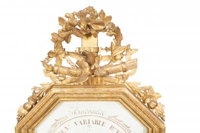 Charles X Giltwood Barometer