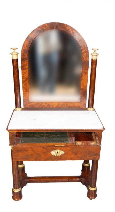 Charles X Mahogany And Ormolu Mounted Dressing Table