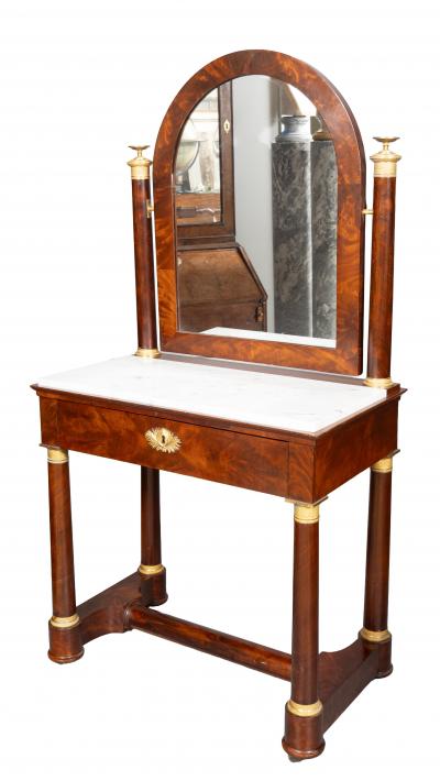Charles X Mahogany And Ormolu Mounted Dressing Table