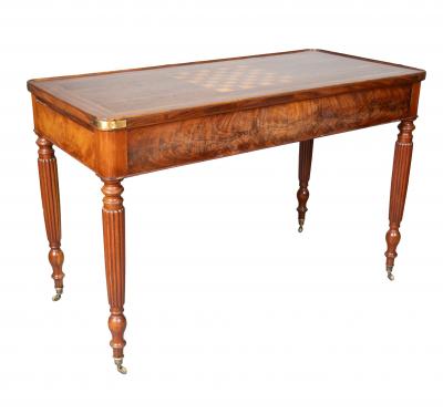 Charles X Mahogany And Rosewood Games Table