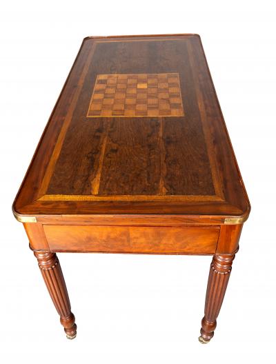 Charles X Mahogany And Rosewood Games Table