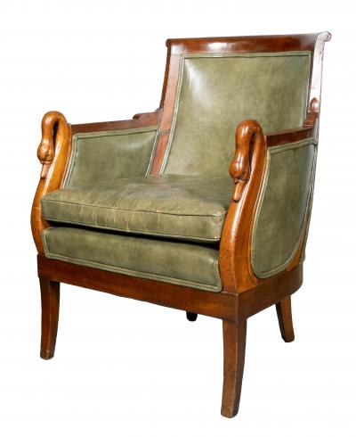 Charles X Mahogany Bergere