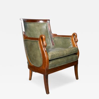Charles X Mahogany Bergere