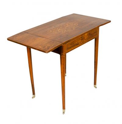 Charles X Rosewood Drop Leaf Table