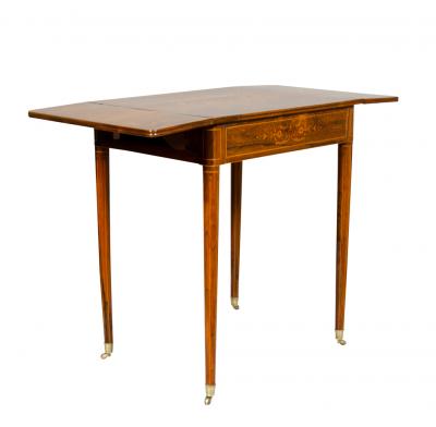 Charles X Rosewood Drop Leaf Table