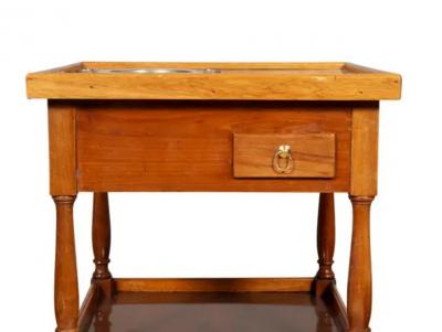Charles X Walnut Drinks Table