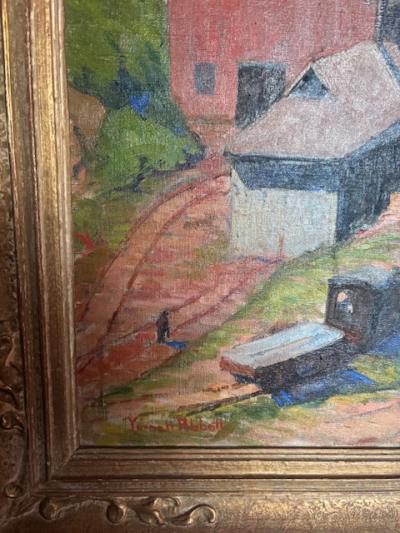 Charles Yarnall Abbott American Impressionist oil painting titled The Quarry by Yarnell Abbott