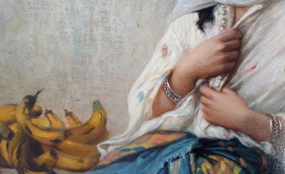 Charles Z Landelle Petite Marchande de Banane Orientalist
