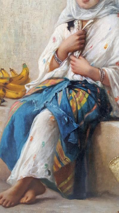 Charles Z Landelle Petite Marchande de Banane Orientalist
