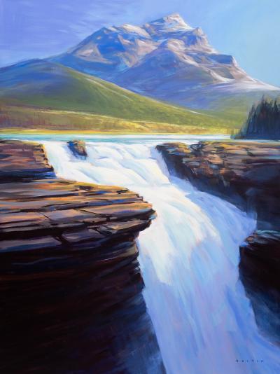 Charlie Easton Athabasca Falls Afternoon Light