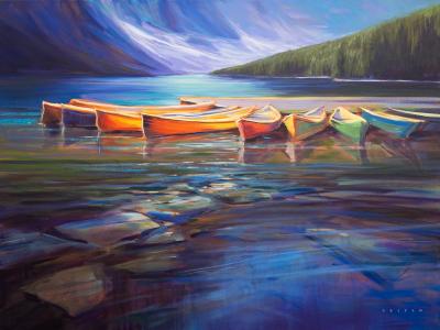 Charlie Easton Moraine Lake Canoes