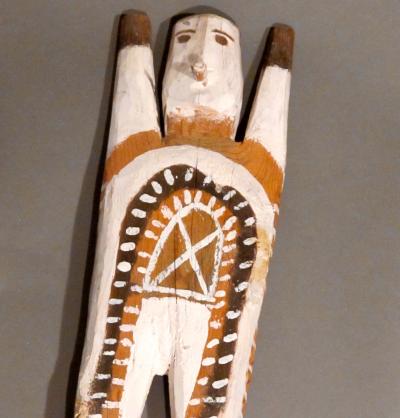 Charlie Willeto Navajo Folk Art Man with X on chest