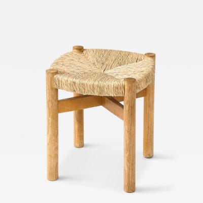 Charlotte Perriand Ash and Rush Stool by Charlotte Perriand France c 1960