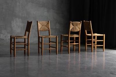 Charlotte Perriand Bauche Dining Chairs by Charlotte Perriand for Steph Simon France 1950s