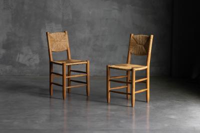 Charlotte Perriand Bauche Dining Chairs by Charlotte Perriand for Steph Simon France 1950s