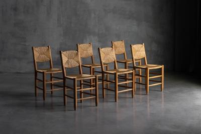 Charlotte Perriand Bauche Dining Chairs by Charlotte Perriand for Steph Simon France 1950s