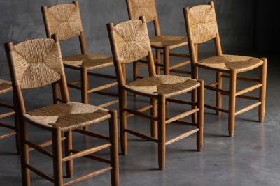 Charlotte Perriand Bauche Dining Chairs by Charlotte Perriand for Steph Simon France 1950s