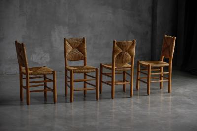 Charlotte Perriand Bauche Dining Chairs by Charlotte Perriand for Steph Simon France 1950s