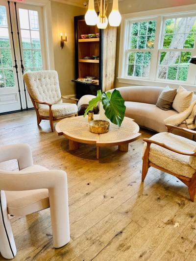 Charlotte Perriand CHARLOTTE PERRIAND 529 RIO TABLE IN VIENNESE STRAW