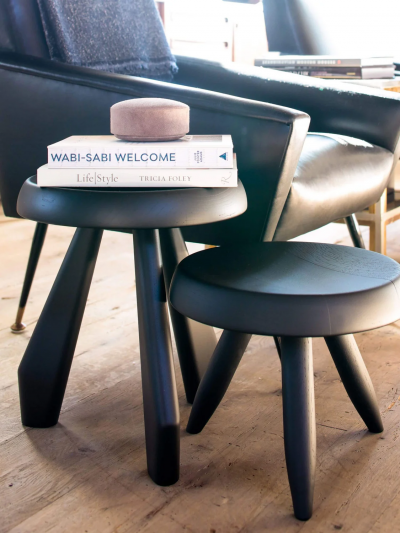 Charlotte Perriand CHARLOTTE PERRIAND TABOURET BERGER STOOL IN BLACK