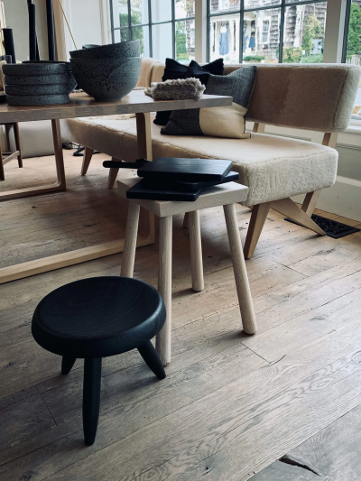 Charlotte Perriand CHARLOTTE PERRIAND TABOURET BERGER STOOL IN BLACK