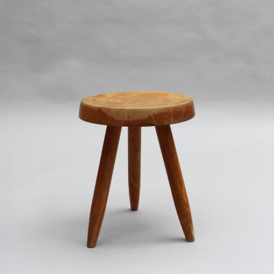 Charlotte Perriand Charlotte Perriand 1950s Low Solid Oak Berger Stool
