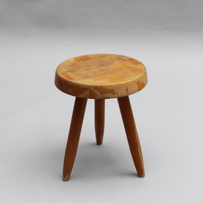 Charlotte Perriand Charlotte Perriand 1950s Low Solid Oak Berger Stool