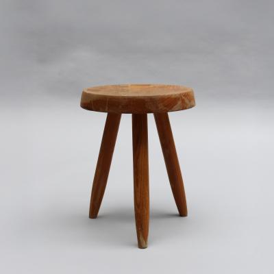 Charlotte Perriand Charlotte Perriand 1950s Low Solid Oak Berger Stool