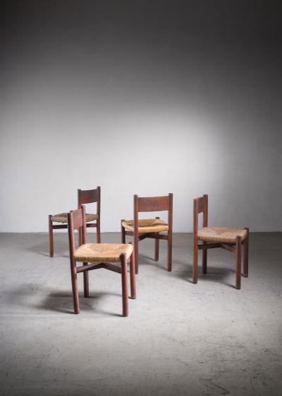 Charlotte Perriand Charlotte Perriand Dining Chairs France 1960s