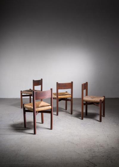 Charlotte Perriand Charlotte Perriand Dining Chairs France 1960s