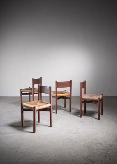 Charlotte Perriand Charlotte Perriand Dining Chairs France 1960s