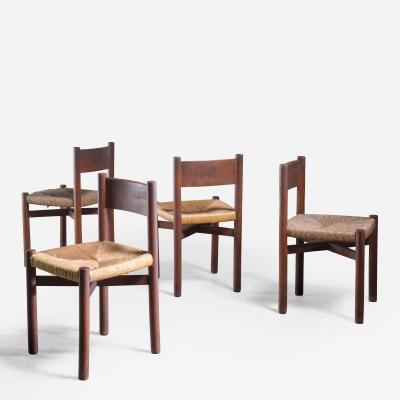 Charlotte Perriand Charlotte Perriand Dining Chairs France 1960s