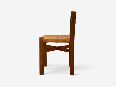 Charlotte Perriand Charlotte Perriand French Mid Century Early Straw Back Meribel Chairs c 1946