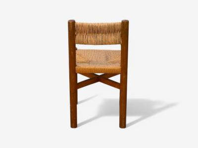 Charlotte Perriand Charlotte Perriand French Mid Century Early Straw Back Meribel Chairs c 1946