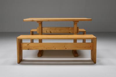 Charlotte Perriand Charlotte Perriand Les Arc three person Bench 1960s