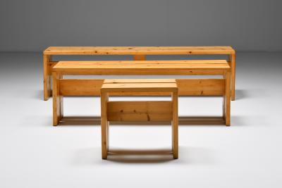 Charlotte Perriand Charlotte Perriand Les Arc three person Bench 1960s