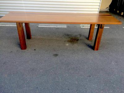 Charlotte Perriand Charlotte Perriand Mahogany Long Dining Table Model Brazil Stamped Ed Sentou