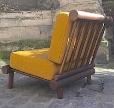 Charlotte Perriand Charlotte Perriand pair of chairs for hotel La Cachette Les Arcs