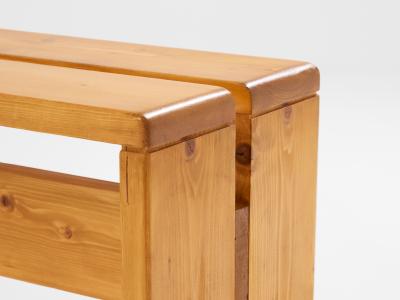Charlotte Perriand Charlotte Perriand pine benches Les Arcs 1970s